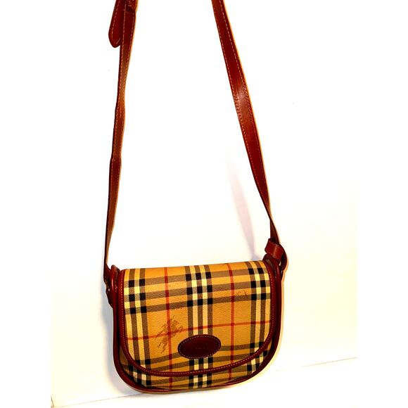 Vintage Burberry Authentic Crossbody Bag Purse - Picture 4 of 13